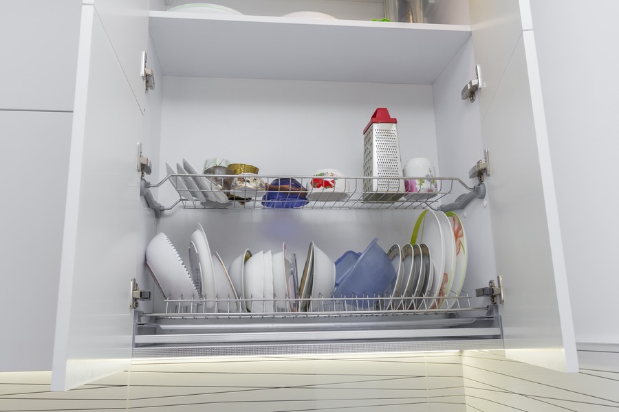 Белый кухонный гарнитур-Кухня МДФ в ПВХ «Модель 9»-фото11