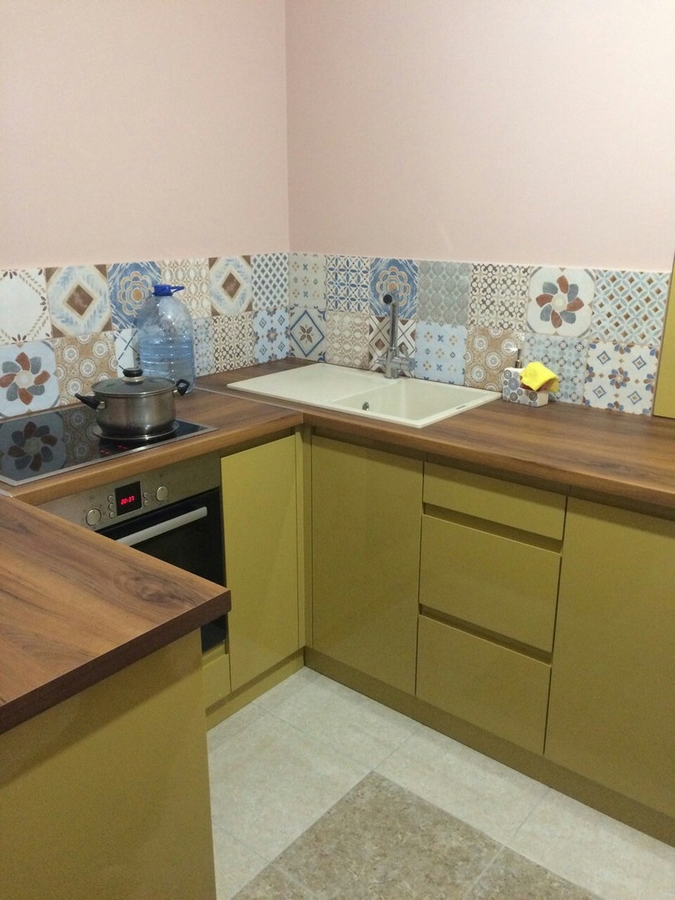 Глянцевые кухни-Кухня МДФ в эмали «Модель 90»-фото2