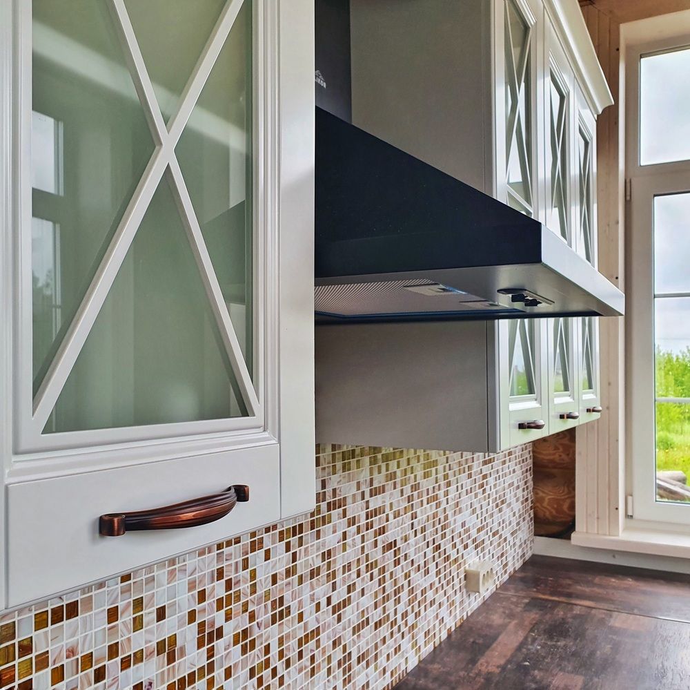 Белый кухонный гарнитур-Кухня МДФ в эмали «Модель 525»-фото5