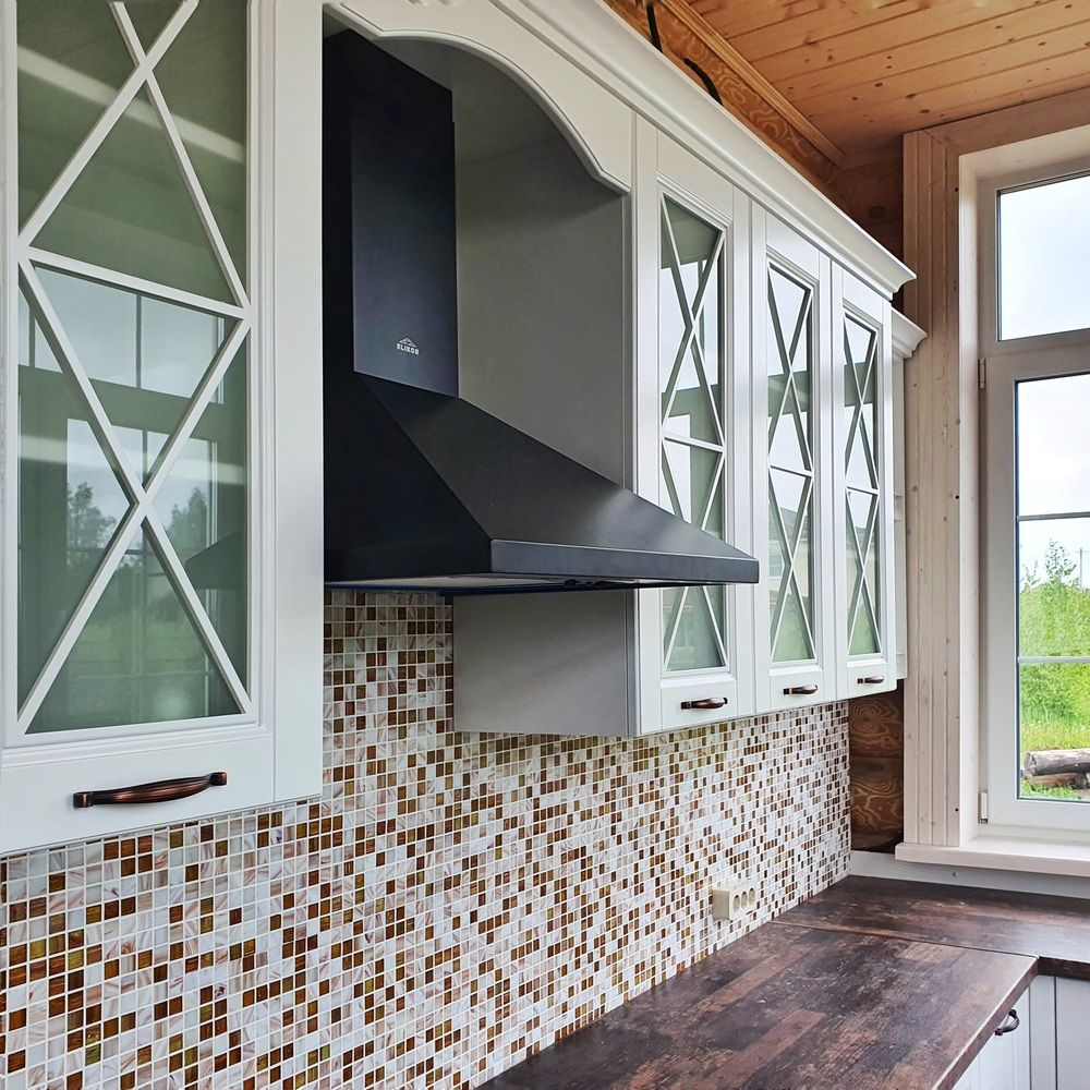 Белый кухонный гарнитур-Кухня МДФ в эмали «Модель 525»-фото4