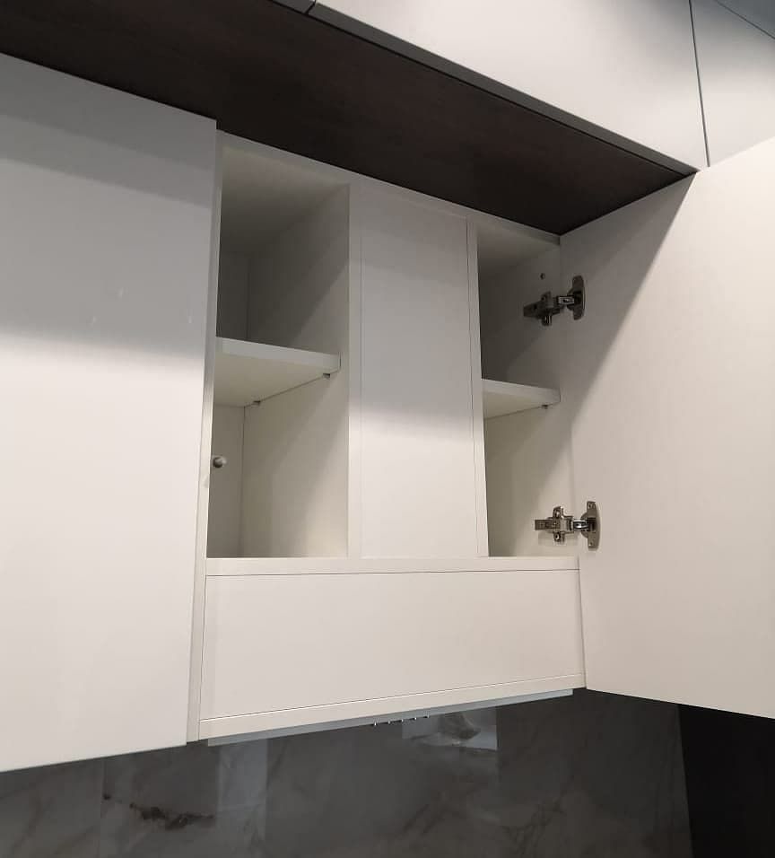 Белый кухонный гарнитур-Кухня МДФ в эмали «Модель 636»-фото5