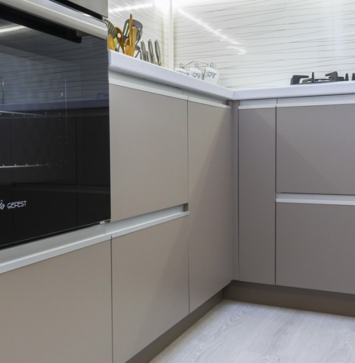 Белый кухонный гарнитур-Кухня МДФ в ПВХ «Модель 9»-фото14