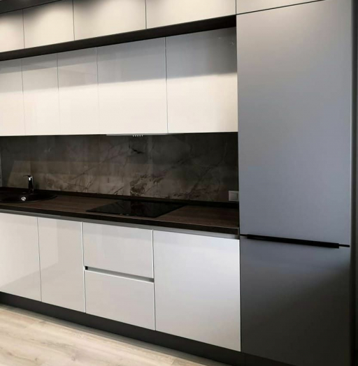 Белый кухонный гарнитур-Кухня МДФ в эмали «Модель 636»-фото6